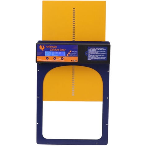 Porta automatica per pollaio ad energia solare IP45 Porte automatiche per pollaio in alluminio impermeabile per pollaio domestico Gioiello Blu