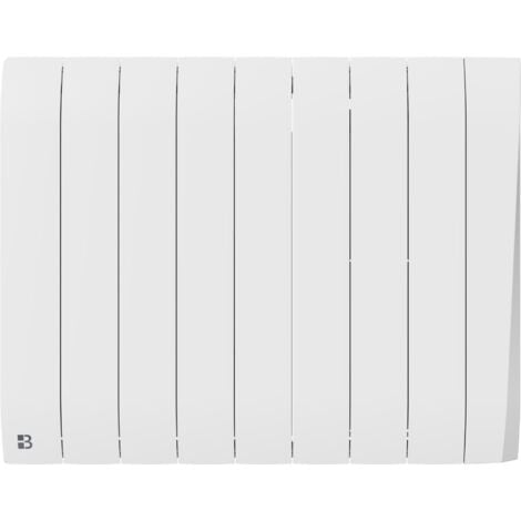 Radiatore elettrico fisso a inerzia secca in ceramica 2000W Bestherm Tikey orizzontale bianco (senza spina)