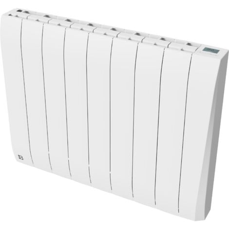 Radiatore elettrico fisso a inerzia secca in ceramica 2000W Bestherm Tikey orizzontale bianco (senza spina)