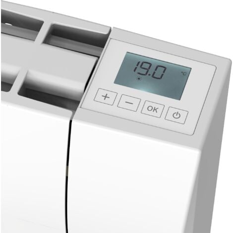 Radiatore elettrico fisso a inerzia secca in ceramica 2000W Bestherm Tikey orizzontale bianco (senza spina)