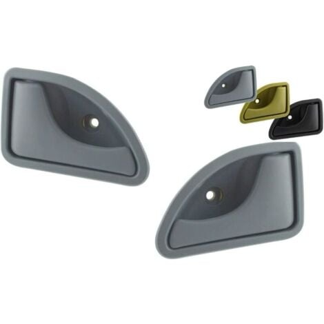 x Maniglia porta anteriore sinistra e destra per TWINGO/KANGOO (nero)