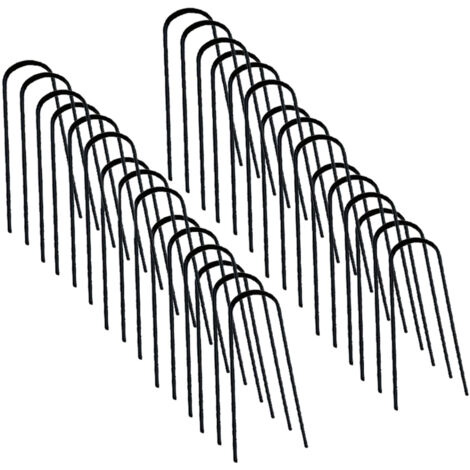 Confezione da 30 punti metallici per tessuto pacciamante da 10 CM