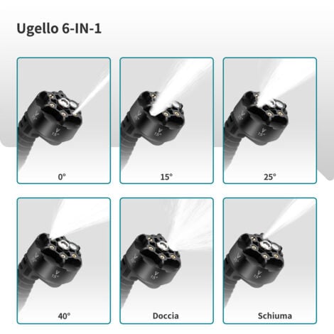 Idropulitrici elettriche Alta pressione auto lavaggio pistola lavatrice giardino acqua pistola auto casa giardino pulizia strumento set con 2 batteria