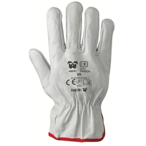 Guanti in pelle antinfortunistici Neri 211