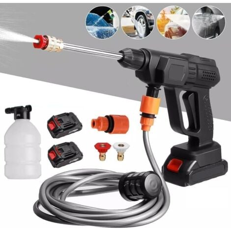 Idropulitrice 2 batteria 48V Alta pressione Portatile Senza Fili Lavaggio Auto e moto