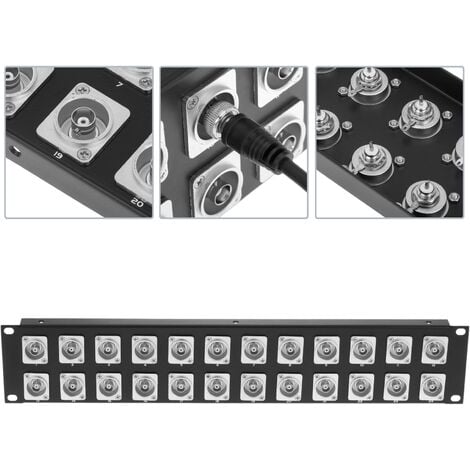 BeMatik - Rack panel panel19 24 porte BNC-femmina 2U