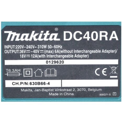 Caricabatterie rapido Li-Ion 40Vmax XGT DC40RA - Makita 191E07-8