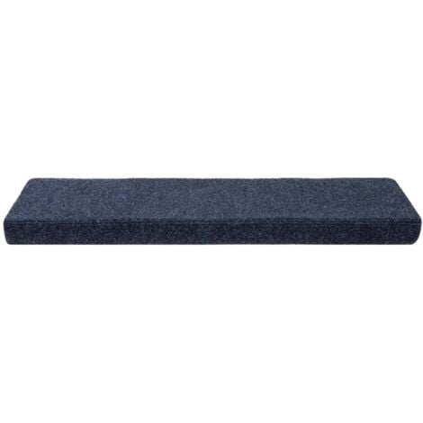 5 pz Tappetini per Scale，Tappeti Antiscivolo per Scale Interne per Bambini, Anziani e Animali  Tessuto Agugliato 65x21x4 cm Antracite CWW578237 BonneVie