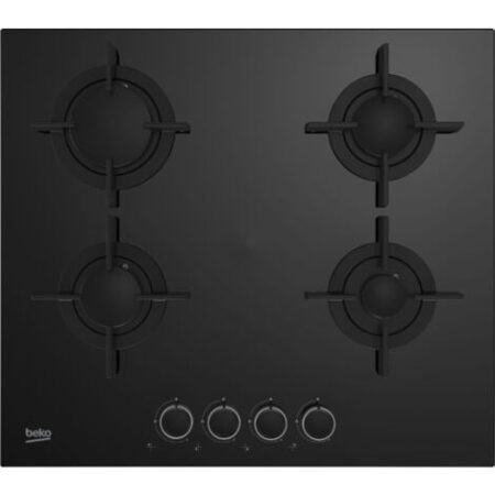 Beko Piano a Gas, 4 Bruciatori, 60 cm. Colore del prodotto: Nero, Posizionamento dell'apparecchio: Da incasso, Dimensione della larghezza del piano cottura: 58 cm. Tipo di... - 7757188647 - HILG64222S