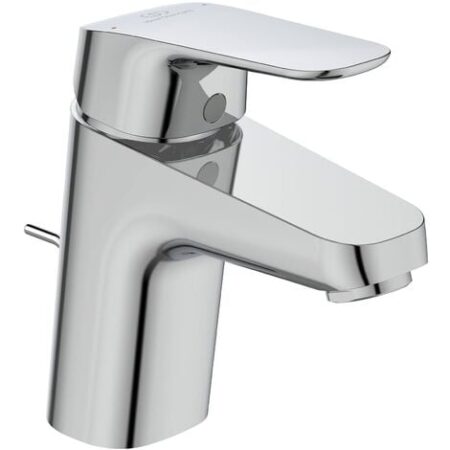 Ideal Standard – Rubinetto/miscelatore per lavabo ceraflex  Metallo Asta di comando scarico G1 ¼, fissaggio da sotto, erogatore fisso, superficie: Cromo, B1708AA