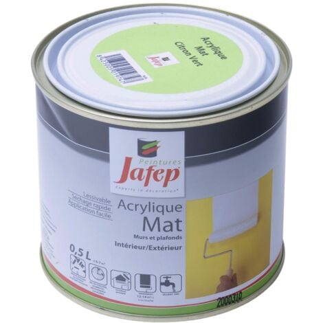 Vernice acrilica opaca verde lime Jafep  0,5L