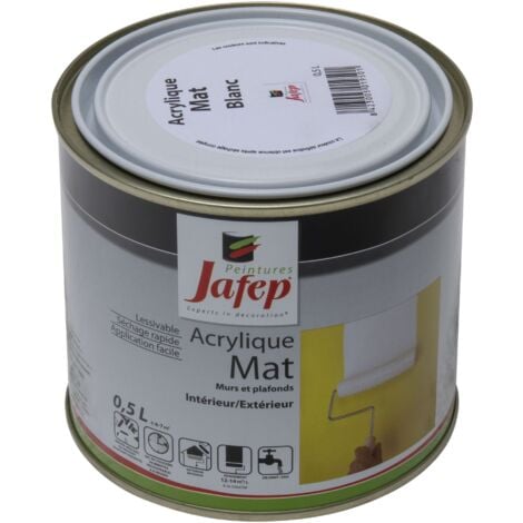 Pittura acrilica bianca opaca Jafep0,5 L