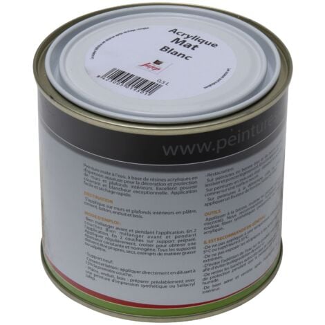 Pittura acrilica bianca opaca Jafep0,5 L