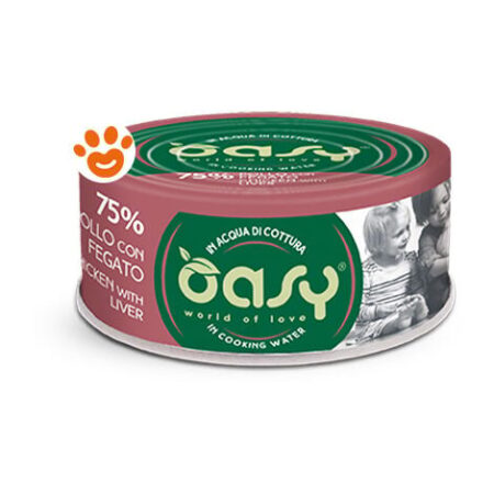 Oasy Cat More Love Pollo con Fegato - Oasy Cat More Love Pollo con Fegato - Lattina Da 70 Gr