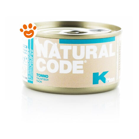 Natural Code Cat Kitten al Tonno  - Natural Code Cat Kitten al Tonno - Lattina Da 85 Gr