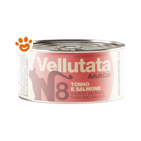Natural Code Cat Vellutata Adult Tonno e Salmone Code V08  - Natural Code Cat Vellutata Adult Tonno e Salmone Code V08 - Lattina Da 85 Gr