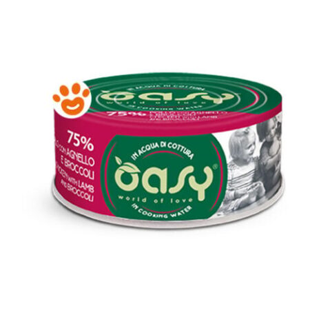 Oasy Cat More Love Agnello e Broccoli  - Oasy Cat More Love Agnello e Broccoli - Lattina Da 70 Gr