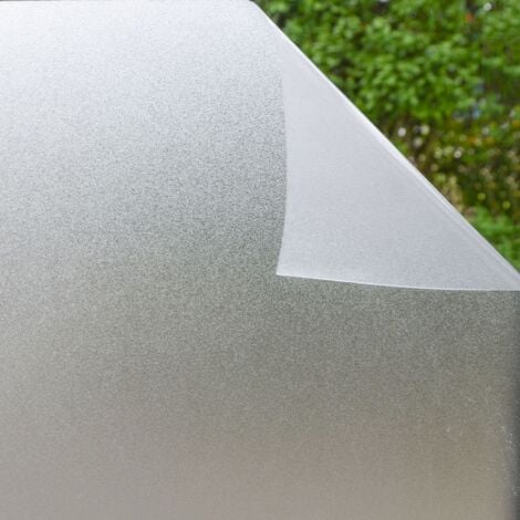 Pellicola per finestre 50x200cm autoadesiva statica vetro smerigliato latte