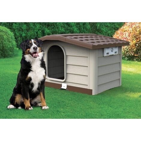 BAMA CUCCIA BUNGALOW PER ANIMALI CANE GATTO 110 X 94 X 77 CM LARGE BEIGE