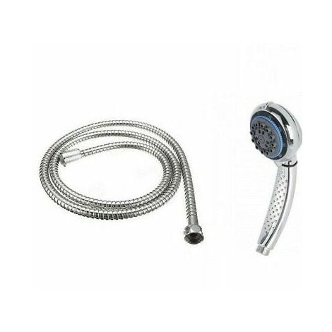 DOCCIA DOCCETTA SOFFIONE  8 GETTI ANTICALCARE CON TUBO FLESSIBILE