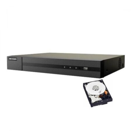 NVR 8 CANALI IP POE HIKVISION 8 MPX 4K ONVIF H 265 P2P CLOUD HD 500 GB