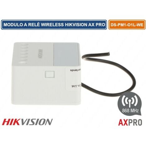 MODULO RELE ALLARME WIRELESS 868 MHZ PER CONTROLLO DOMOTICA HIKVISION AX PRO
