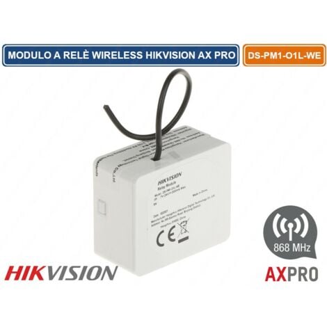 MODULO RELE ALLARME WIRELESS 868 MHZ PER CONTROLLO DOMOTICA HIKVISION AX PRO