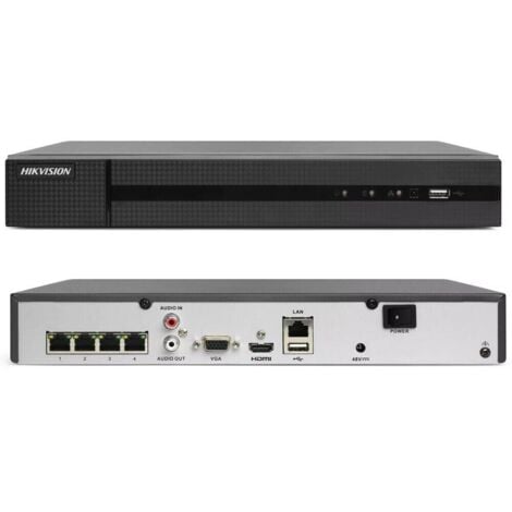 NVR POE 4 CANALI HIKVISION ONVIF 4 MPX CLOUD P2P HWN-2104MH-4P