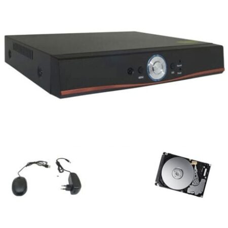 DVR NVR AHD TVI CVI VIDEOSORVEGLIANZA H264 HDMI LAN 4CH CANALI AUDIO VIDEO 500 GB