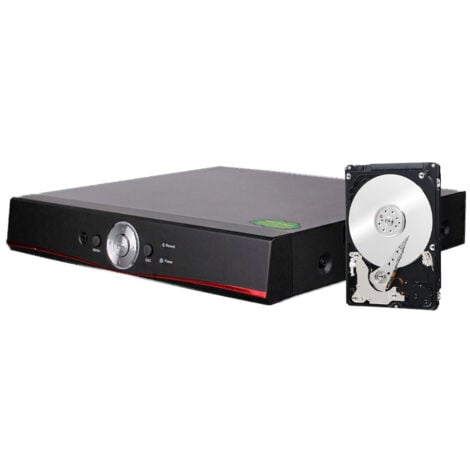 DVR 8 CANALI IBRIDO AHD TVI CVI VIDEOSORVEGLIANZA 5 MPX LAN HDMI AUDIO VIDEO HARD DISK 500GB