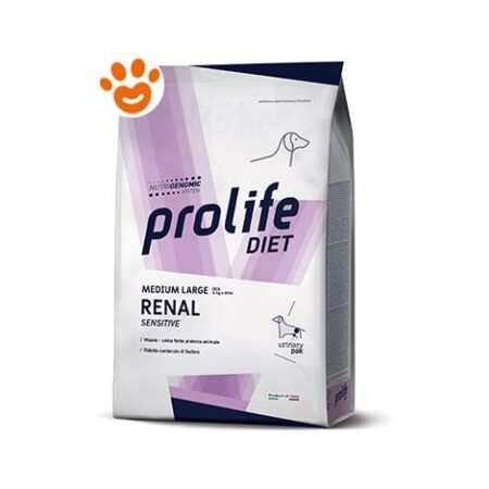 Prolife Dog Veterinary Medium Large Renal Sensitive  - Prolife Dog Veterinary Medium Large Renal Sensitive - Sacco Da 2 Kg
