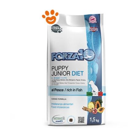 Forza10 Dog Diet Puppy Junior al Pesce - Forza10 Dog Diet Puppy Junior al Pesce - Sacco Da 1,5 Kg