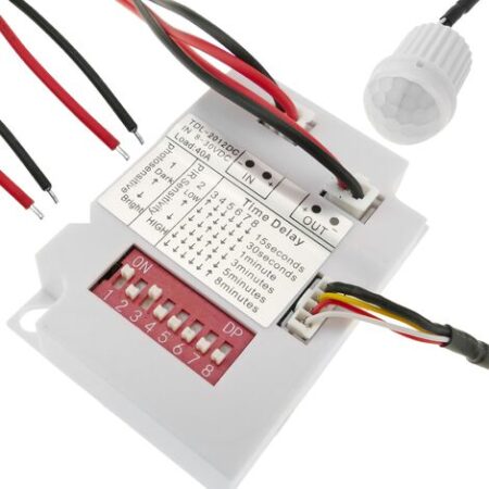 BeMatik - Rilevatore di movimento a infrarossi a mini DC incasso a soffitto