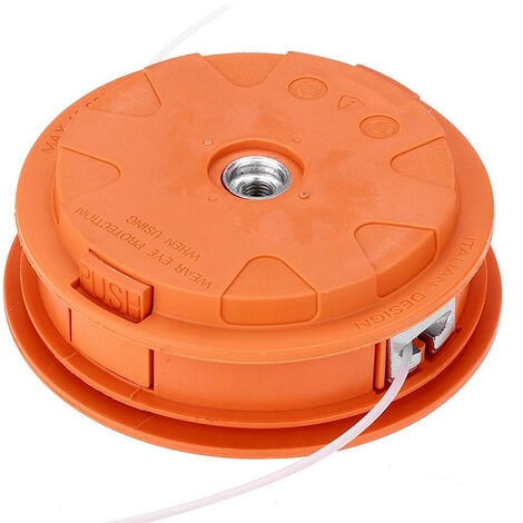Testina Decespugliatore Ricambio 13cm Universale  Tasto PUSH Doppio Filo 2mm