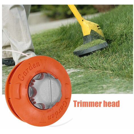 Testina Decespugliatore Ricambio 13cm Universale  Tasto PUSH Doppio Filo 2mm