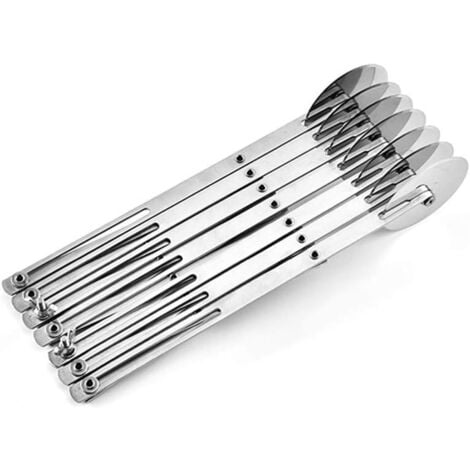 Tagliapasta divisore per torte, 7 rotelle regolabili in acciaio inox per pasticceria, acciaio inox multifunzionale