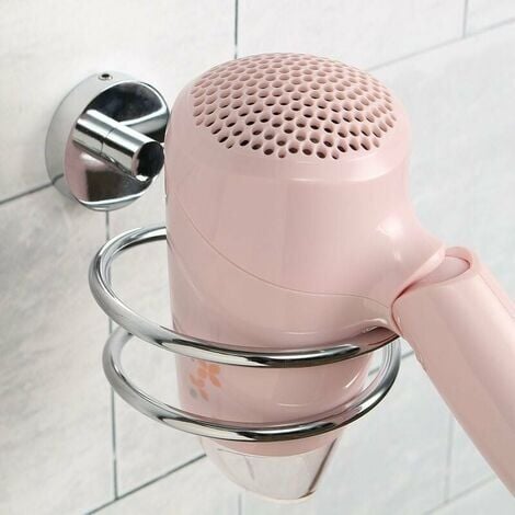 Porta asciugacapelli a parete, portaoggetti/porta asciugacapelli in acciaio inox 304, accessori per il bagno