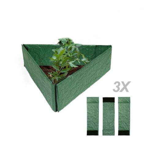 Bordatura combinata per prato da giardino, bordatura decorativa in plastica per giardino, bordatura portatile per prato, giardino, aiuola, recinzione per 3 piante