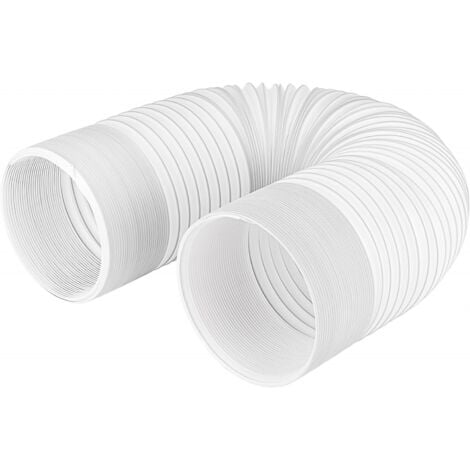 Tubo flessibile per condizionatore d'aria portatile YMYNY, prolunga per tubo flessibile di scarico del condizionatore d'aria da 150 mm di diametro, in senso ORARIO, resistente al calore e a risparmio