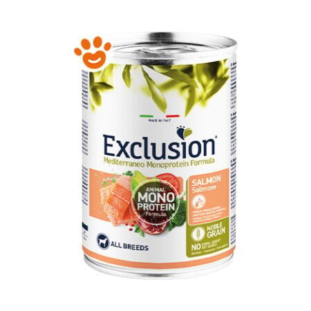 Exclusion Dog Noble Grain All Breed Adult Salmone - Exclusion Dog Noble Grain All Breed Adult Salmone - Lattina Da 400 Gr