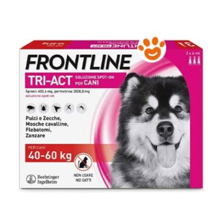 Frontline Tri-Act Cani 40-60 kg - Frontline Tri-Act Cani 40-60 kg - Confezione Da 6 Pipette, Any