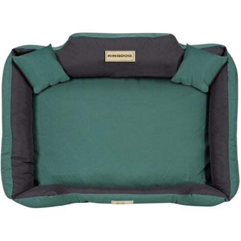 Letto per cani box KINGDOG MM43 cm 115x95 personalizzato, staccabile, antiscivolo verde