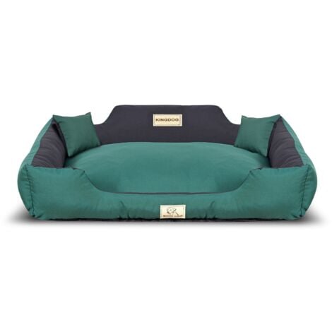 Letto per cani box KINGDOG MM43 cm 115x95 personalizzato, staccabile, antiscivolo verde