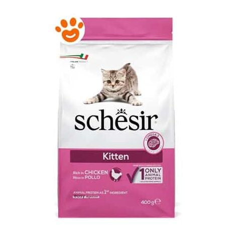 Schesir Cat Kitten Pollo  - Schesir Cat Kitten Pollo - Sacco Da 400 Gr