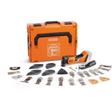 Fein MULTIMASTER AMM 700 Max Top AS Solo a batteria con accessori in L-BOXX