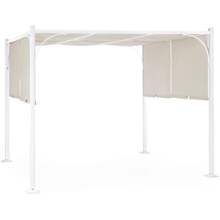 Gazebo da Giardino 3x3 Impermeabile Bizzotto in Acciaio e Poliestere - COLORE: TORTORA