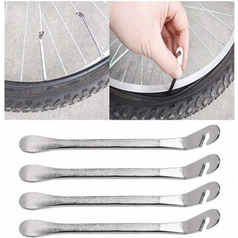 Leva per pneumatici manuale da 4 pezzi, leva per pneumatici per bici in acciaio, leva per pneumatici per bici, leva per pneumatici per bici, leva per riparazione ruote kit bici