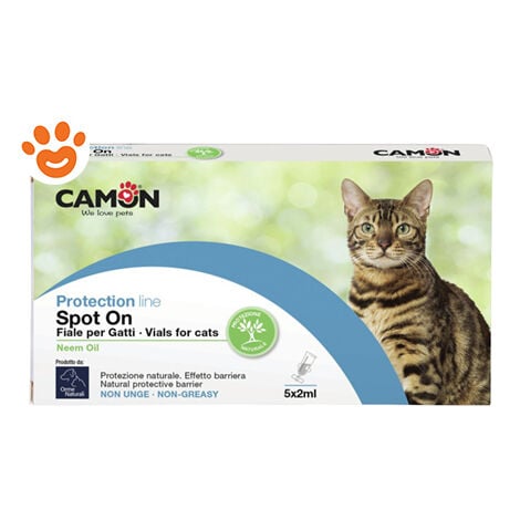 Camon Cat Orme Naturali Fiale Spot-On  - Camon Cat Orme Naturali Fiale Spot-On - Confezione Da 5x2 ml