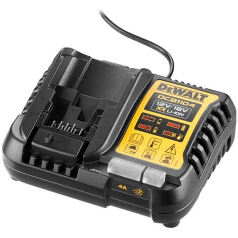 DeWALT Accessori - Caricabatterie 4A, per batterie da 10,8/18 V DCB1104