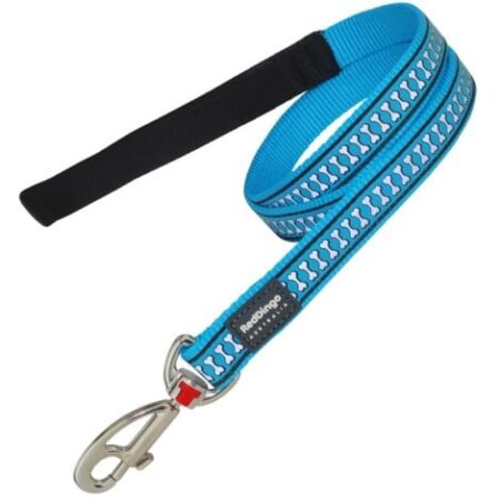 Guinzaglio per cani dog net dingo riflettente turchese (1,2 x 120 cm)